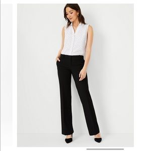 NWT - Ann Taylor Mid Rise Black Trousers